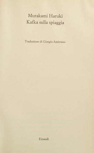 Kafka Sulla Spiaggia