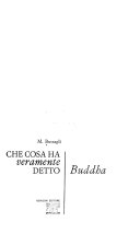 Che cosa ha veramente detto Buddha