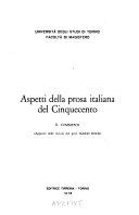 Aspetti della prosa italiana del cinquecento